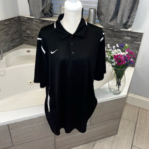 Nike Men's Black Polo with White Accents XL NWOT - Picture 6 of 6